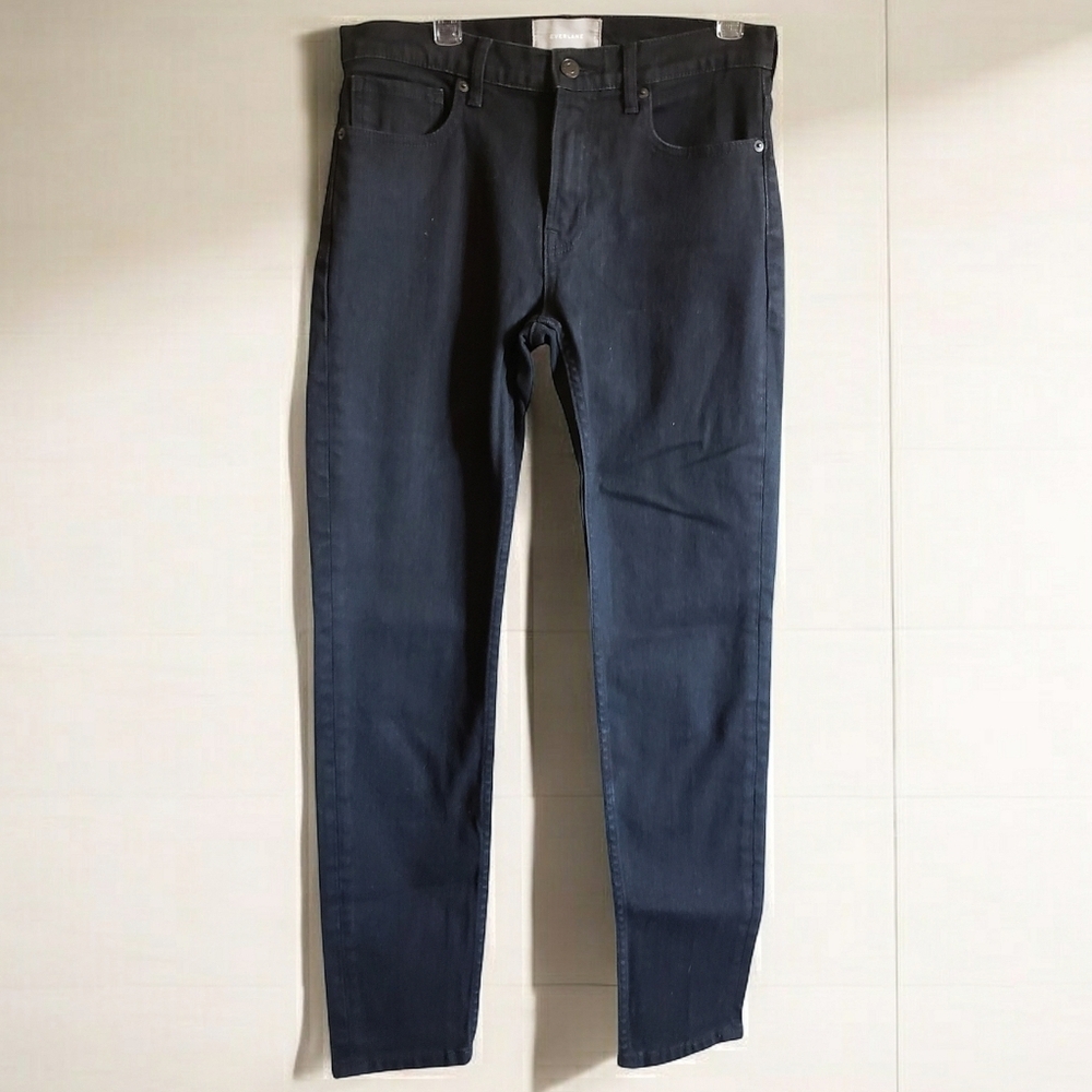 EVERLANE Jeans Womens Black 28R Denim Straight Streetwear Zip Fly Classic Jean